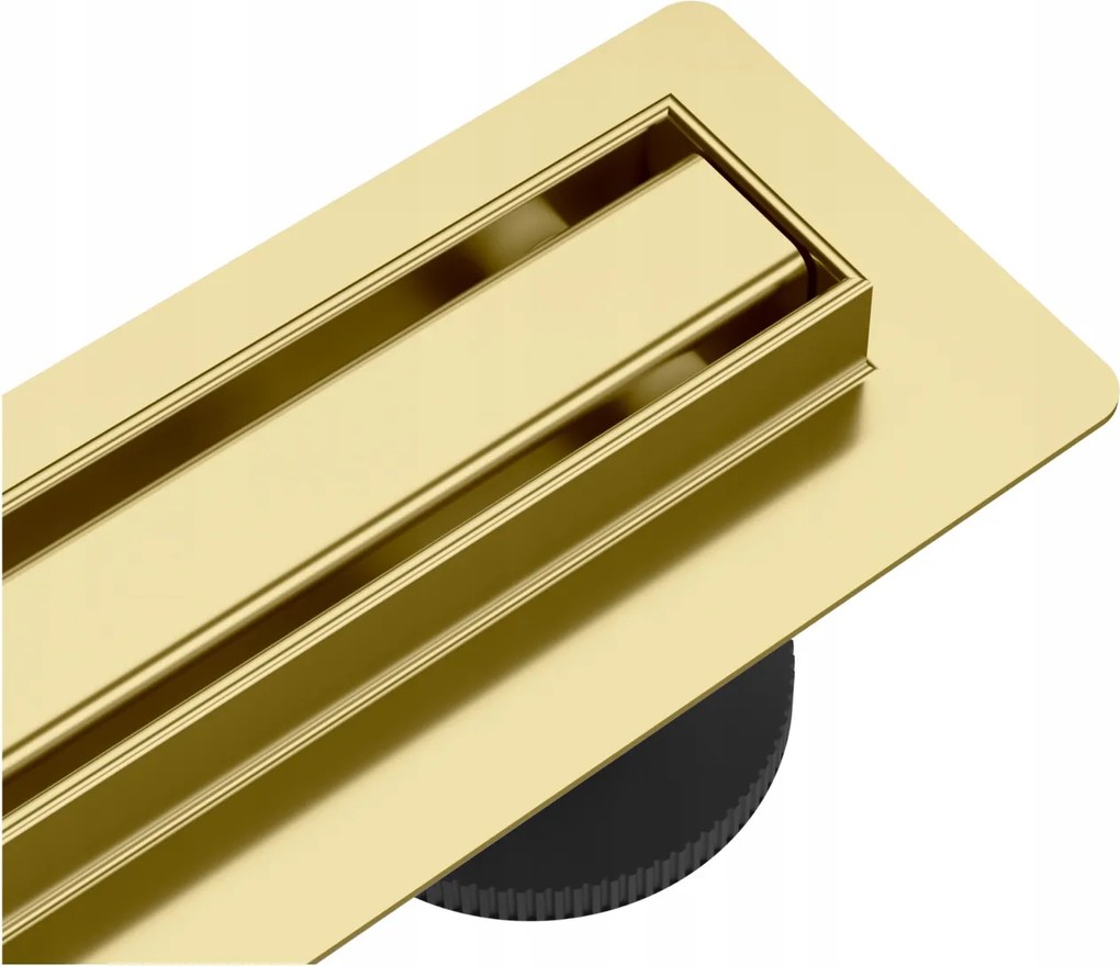 Aquauno 360 Lineáris Lefolyó Slim 60 cm Forgatható Nagy Áteresztőképességű Arany