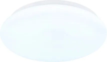 Globo 41548R-12 Mennyezeti lámpa, fém matt fehér, akril fehér, csúszókapcsoló, színek rögzíthetők, ø: 260mm, M: 65mm, tartozék: LED 12W 230V, 1170lm forrás, 760lm kimenet, CCT 3000/4200/6500K