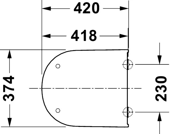 Duravit 28310000 - WC-ülőke D-CODE 37,4x42 cm fehér