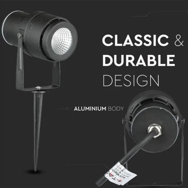 LED Kültéri lámpa LED/12W/100-240V IP65 fekete - zöld fény