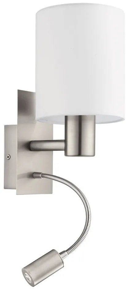 Fehér-ezüstszínű LED fali lámpa PASTERI – EGLO