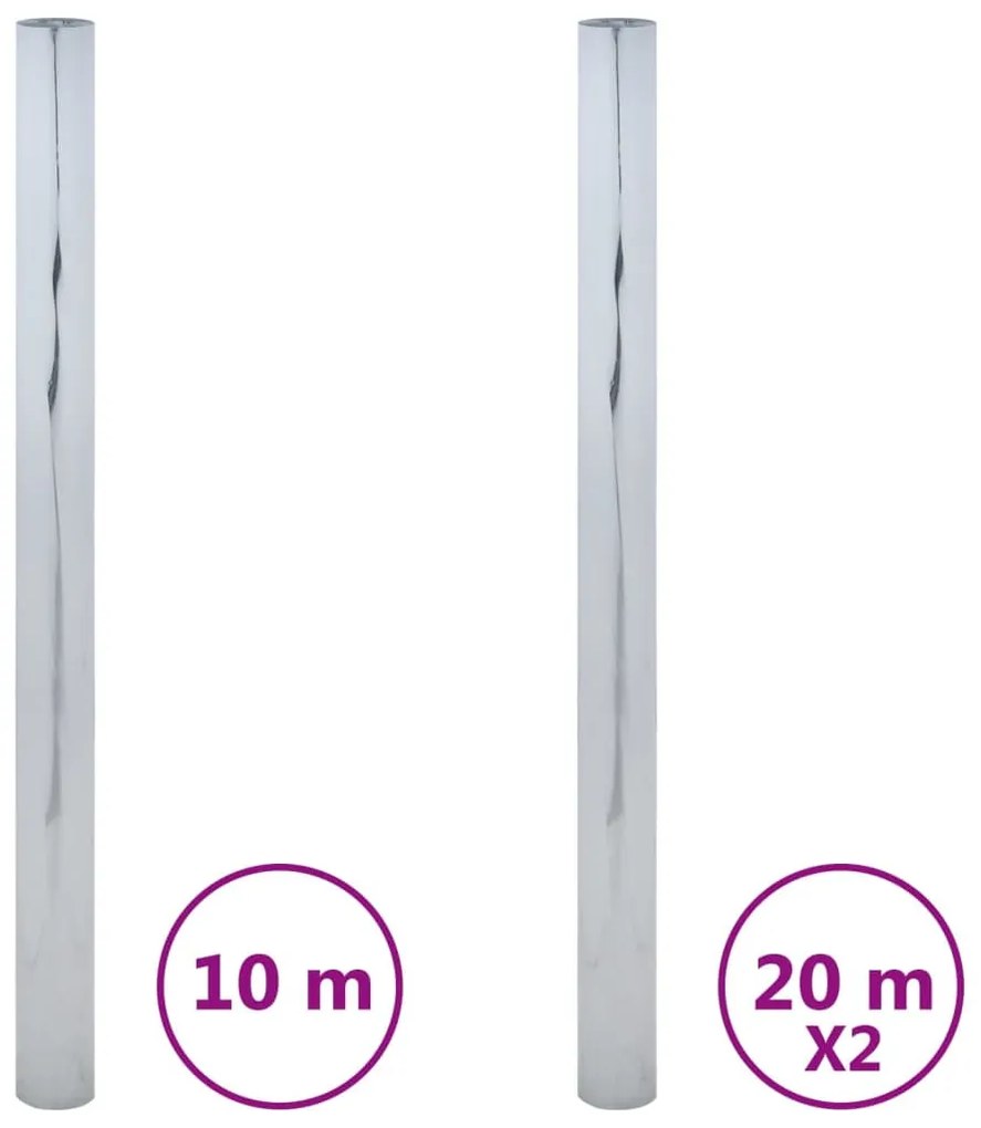 3 db ezüst PVC fényvisszaverő statikus napsugárzás elleni fólia