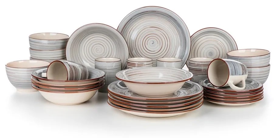 Banquet Spiral Grey 30 db-os étkészlet