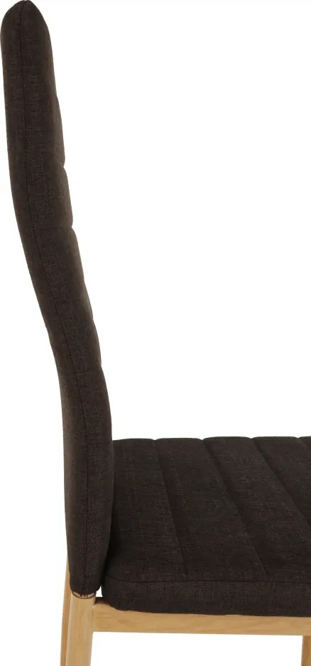 Szék, sötétbarna szövet/bükk, COLETA NOVA