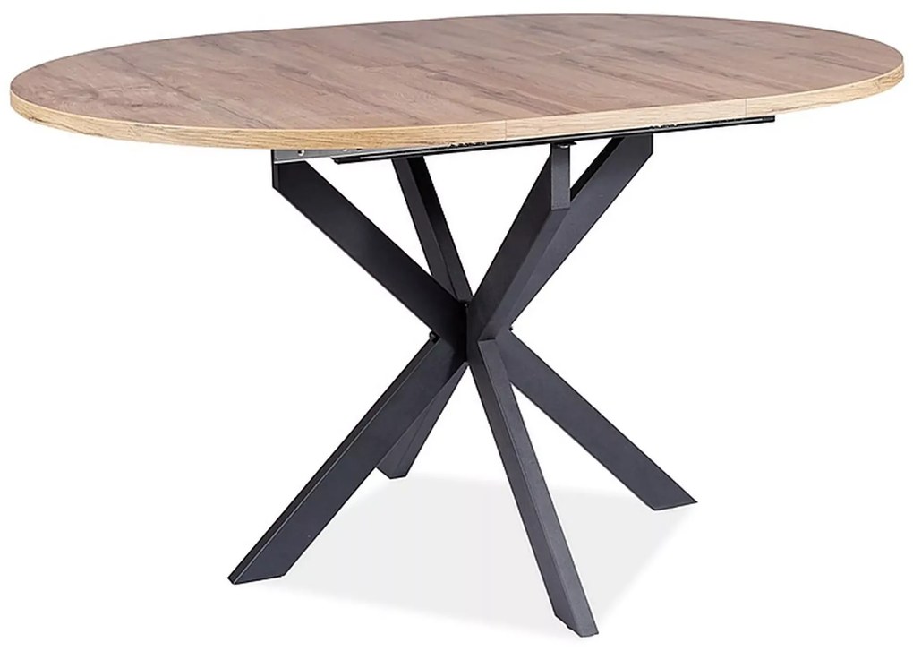 Kinyitható étkezőasztal GASTON 100(135)X100 cm, tölgy artisan dekor