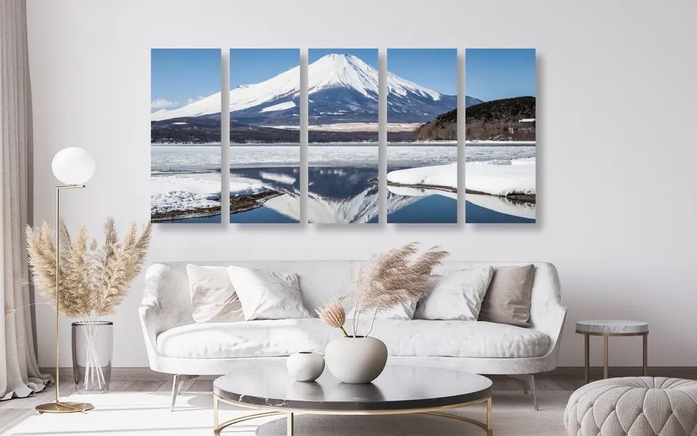 5-részes kép japán hegy Fuji
