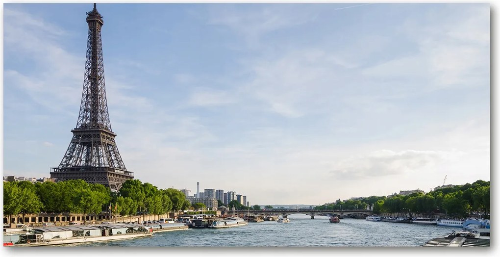 Fotó üvegkép Eiffel-torony Párizs 140x70