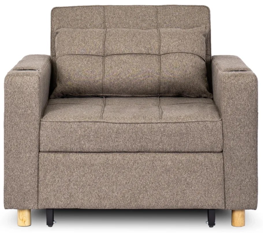 Fotel Rozkładany SOLOR Beżowy