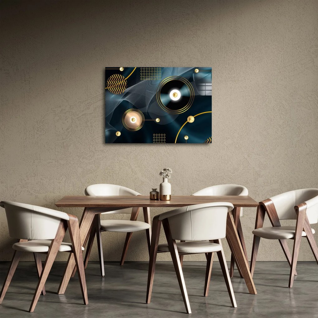 Kép - Arany körök (70x50 cm)