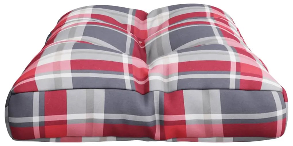 piros kockás szövet raklappárna 80 x 40 x 12 cm