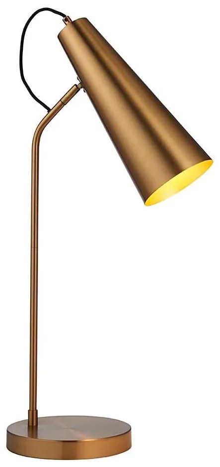 Endon 107527 - KARNA asztali lámpa 1xE27/10W/230V sárgaréz