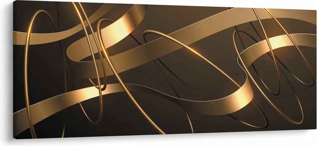 Kép - bronz szalagok (120x50 cm)