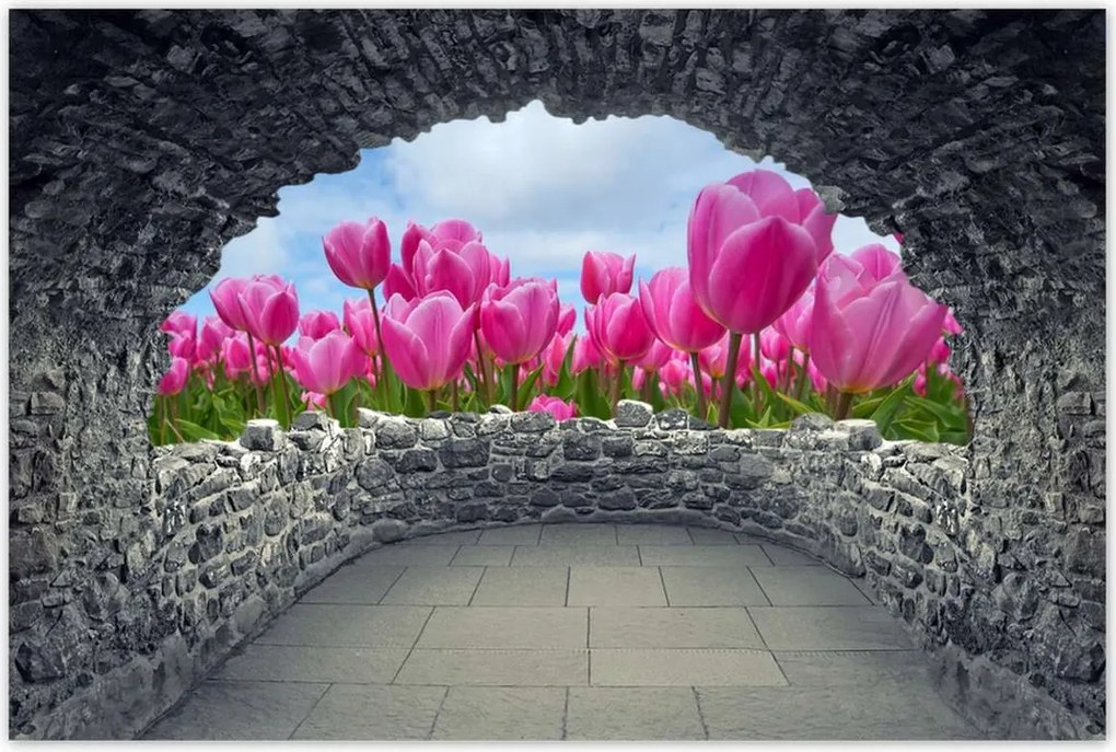 Poszterek 90x60 Tulipánok Valentin napra