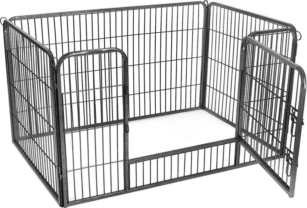Kutya kennel, kutyaketrec 122 x 80 x 70 cm szürke