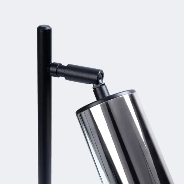 Sollux SL.1373 - Asztali lámpa WINX 1xGU10/10W/230V fekete/króm