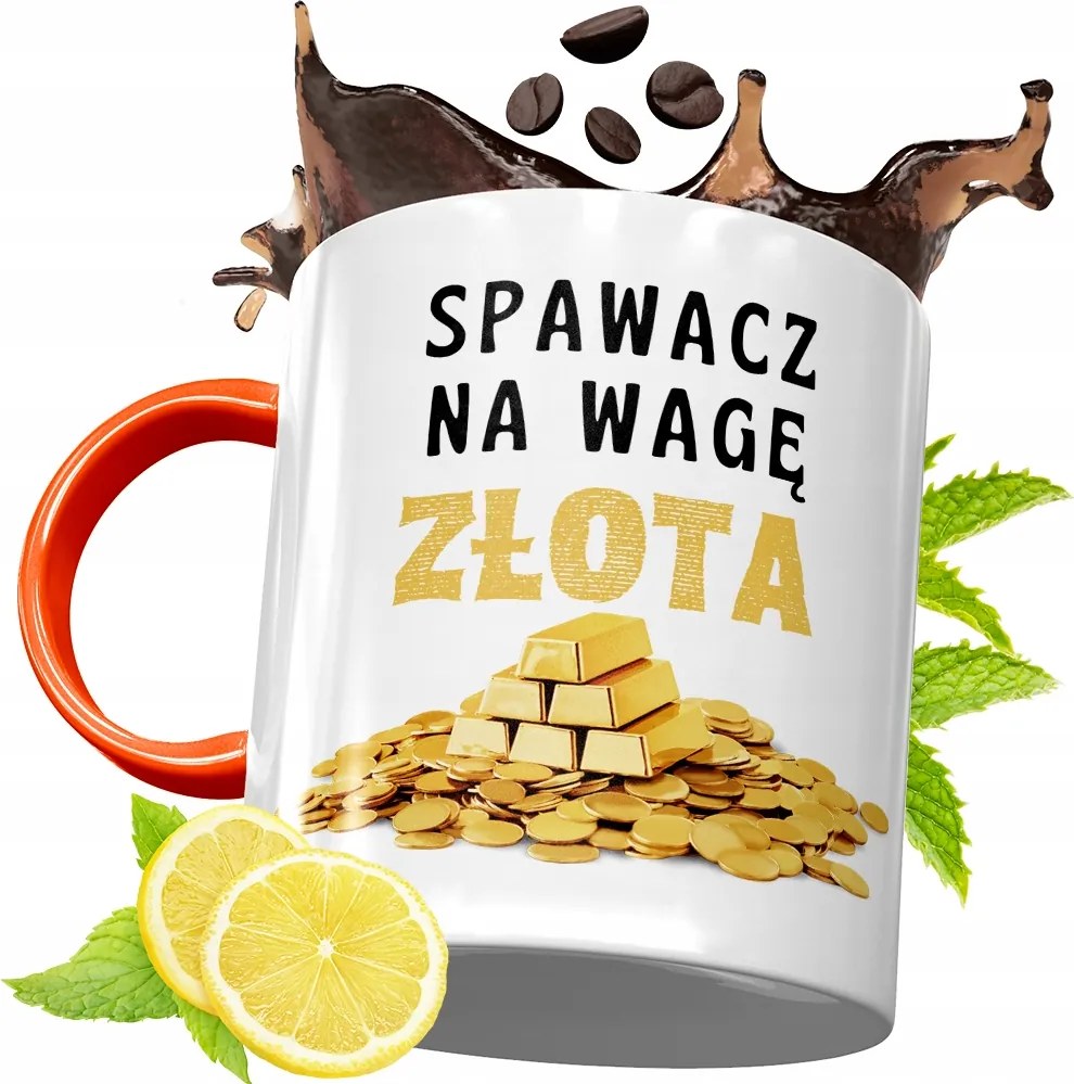 Narancssárga Bögre Hegesztőnek Tökéletes Ajándék fényképes nyomtatással