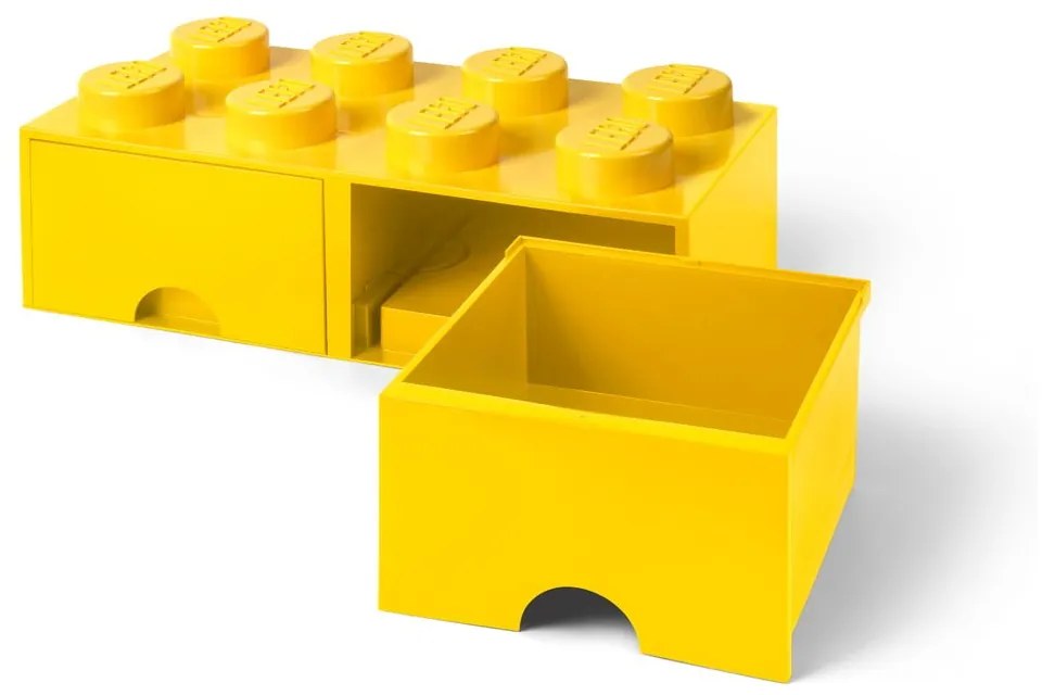 Sárga 2 fiókos tárolódoboz - LEGO®