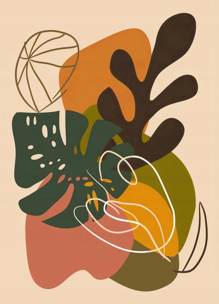 Poszter 20,5x28,4cm Erdei kompozíció