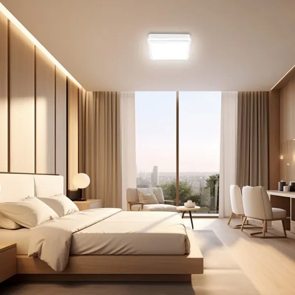 Brilagi - LED kültéri lámpatest BENE LED/24W/230V 26x26 cm fehér IP54