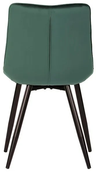 Modern zöld bársony étkezőszék – CT-384
