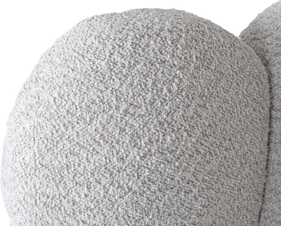 Szürke Bouclé Franciaágy Ágyneműtartóval. 160x200 ANKARA