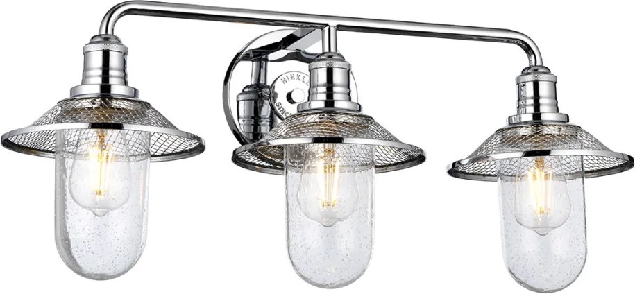 Quintiesse RIGBY QN-RIGBY3-BATH-PC Fali lámpa 3x40W/E27 IP44