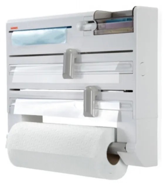 Papírtekercsek / alumínium fólia / műanyag fólia támogatása, Leifheit, Parat Plus, műanyag, fehér