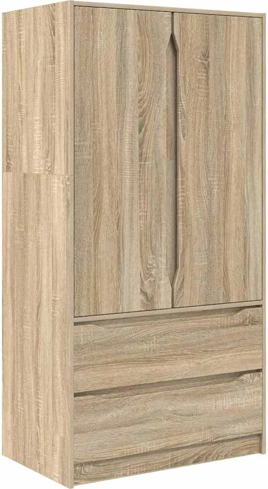 vidaXL Fürdőszoba Székény Sonoma tölgy 79,5 x 49 x 156 cm Faanyag