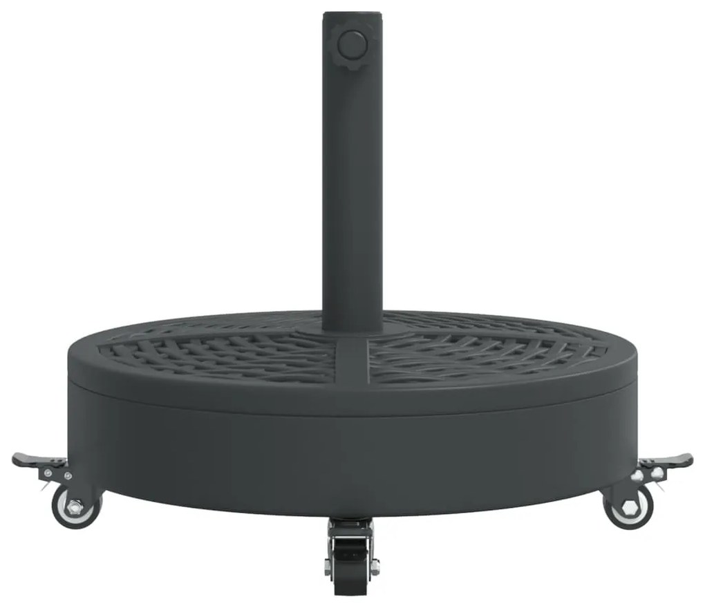 vidaXL görgős kerek napernyőtalp rúdhoz Ø38 / 48 mm 27 kg