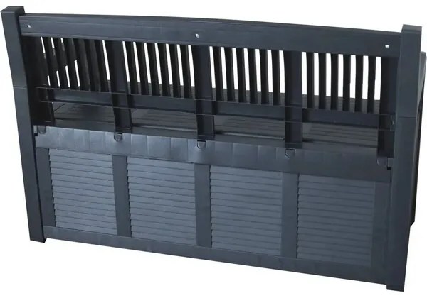 Salzburg kerti pad tárolóhellyel, 130 x 60 x 85 cm, 280 l