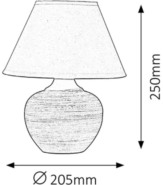 Rabalux 4391 - Asztali lámpa MOLLY E14/40W
