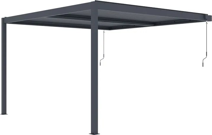 G21 Trenton 4x4 m bioklimatikus pergola, antracit alumínium