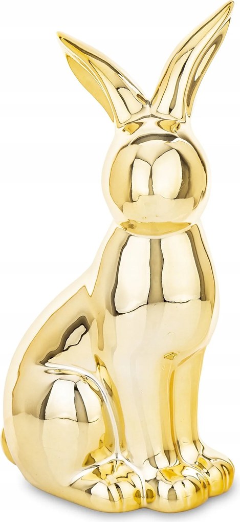 Arany dekorációs nyuszi – húsvéti figura 23,5x14x8,5cm Art-Pol 164183