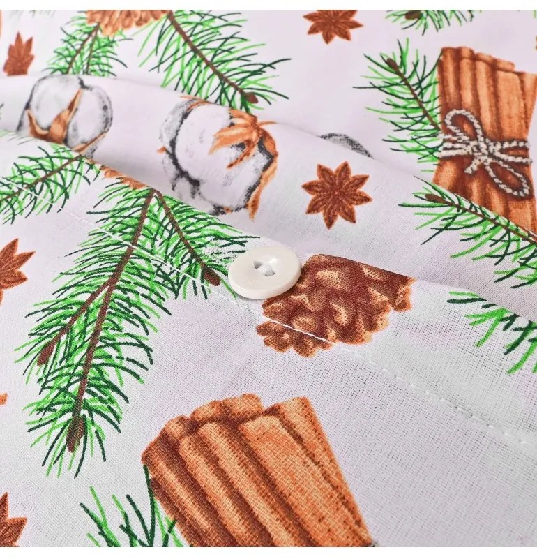 EMI Glory karácsonyi pamut ágyneműhuzat, A standard egyszemélyes ágy szett tartalma: 1x 140x200 + 1x 70x90