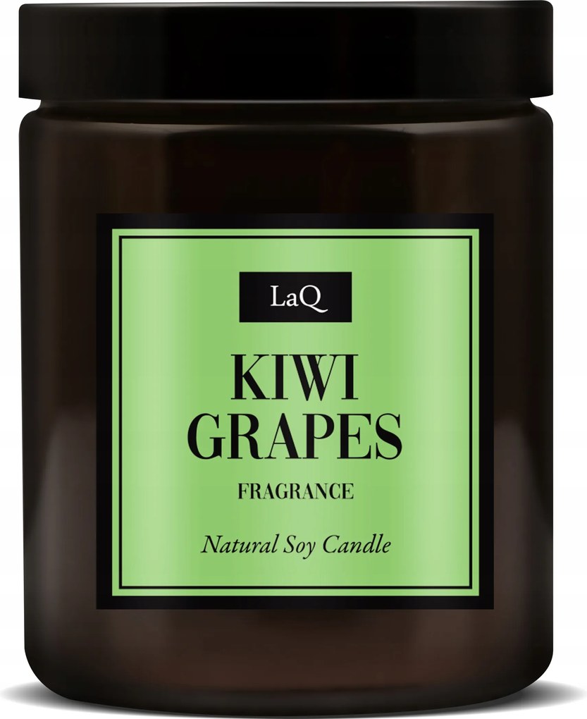 Szója illatú masszázsgyertya természetes vegán Kiwi És Szőlő LaQ