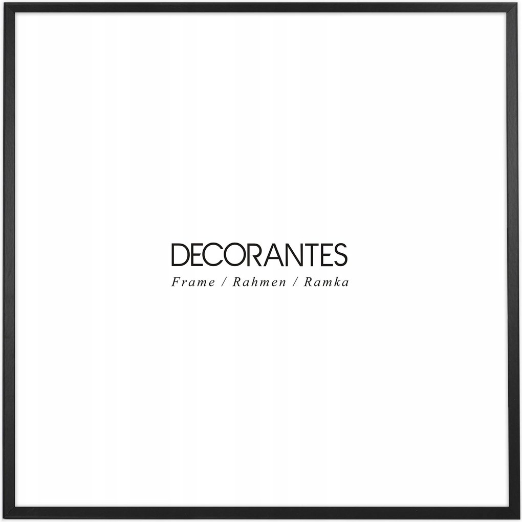 Fekete képkeret 50x50 cm, Eko Mdf, matt