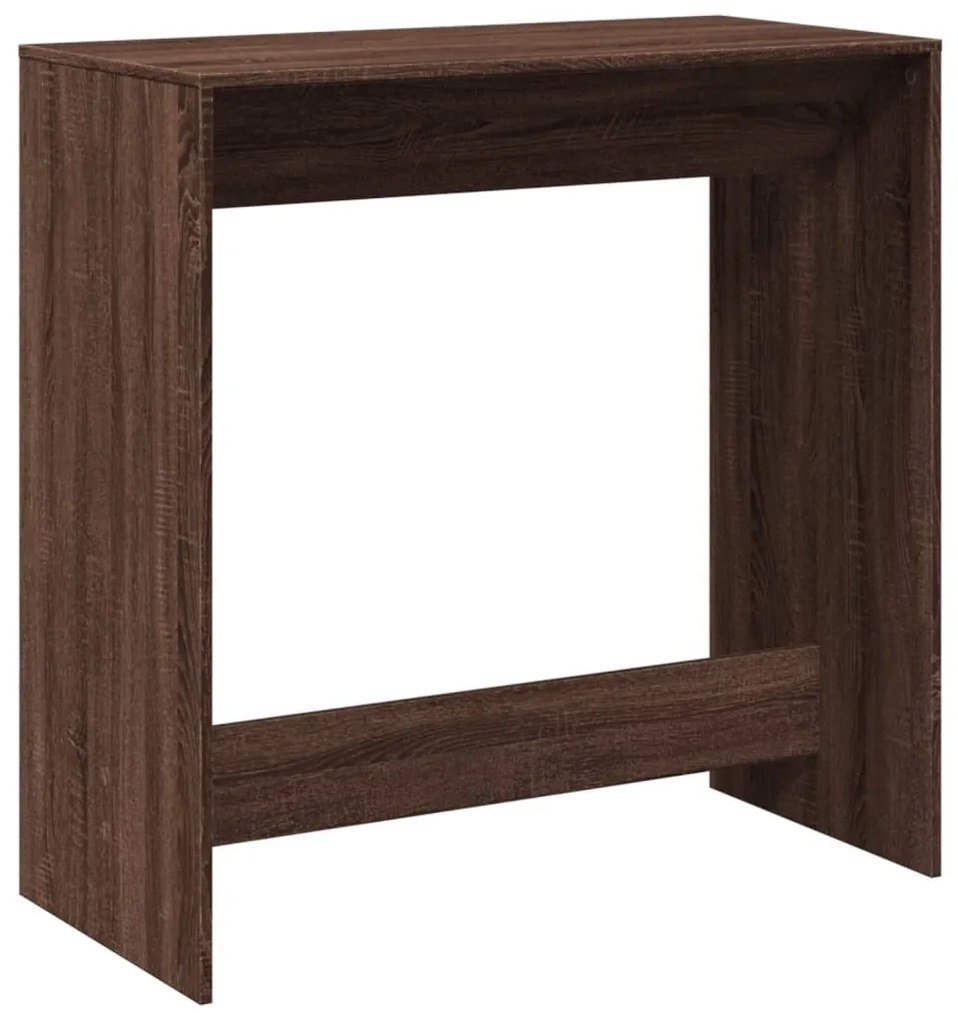 barna tölgy színű szerelt fa bárasztal 102 x 50 x 103,5 cm