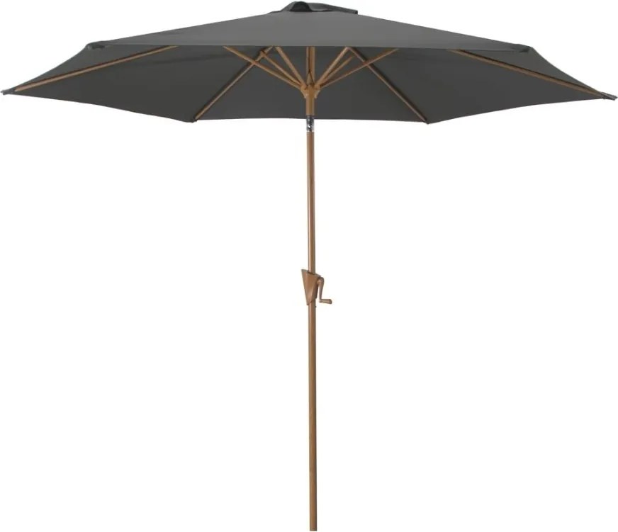 ROJAPLAST Napernyő dönthető WOOD 3 m szürke