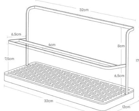 Fekete fém palackszárító Tower – YAMAZAKI