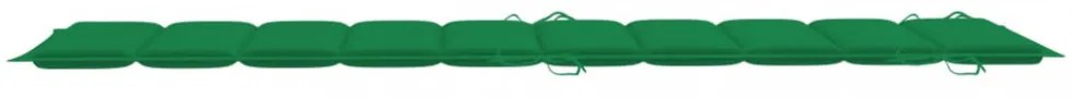 zöld oxford szövet napozóágy párna 186 x 58 x 3 cm