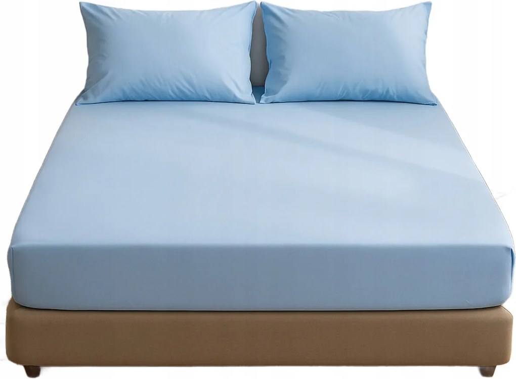 Meslina Home Gumis Lepedő Kék 200X200 Opa