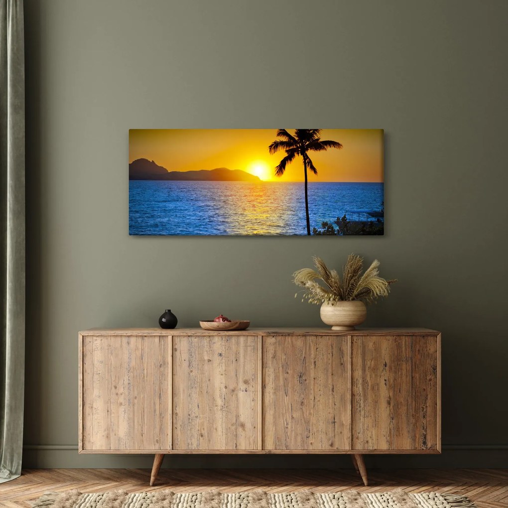 Kép - Naplemente a tenger felett (120x50 cm)