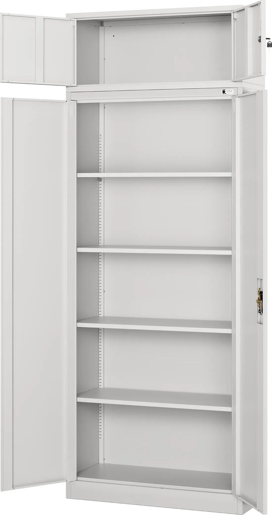 Szekrényre szerelhető felépítmény, szürke, 900x380x400 mm: EWA