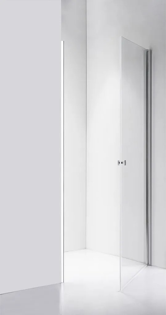 Stuxi Bari 100 cm széles egyszárnyú nyíló zuhanyajtó, 6 mm vízlepergető üveggel, króm profillal, 195 cm magas