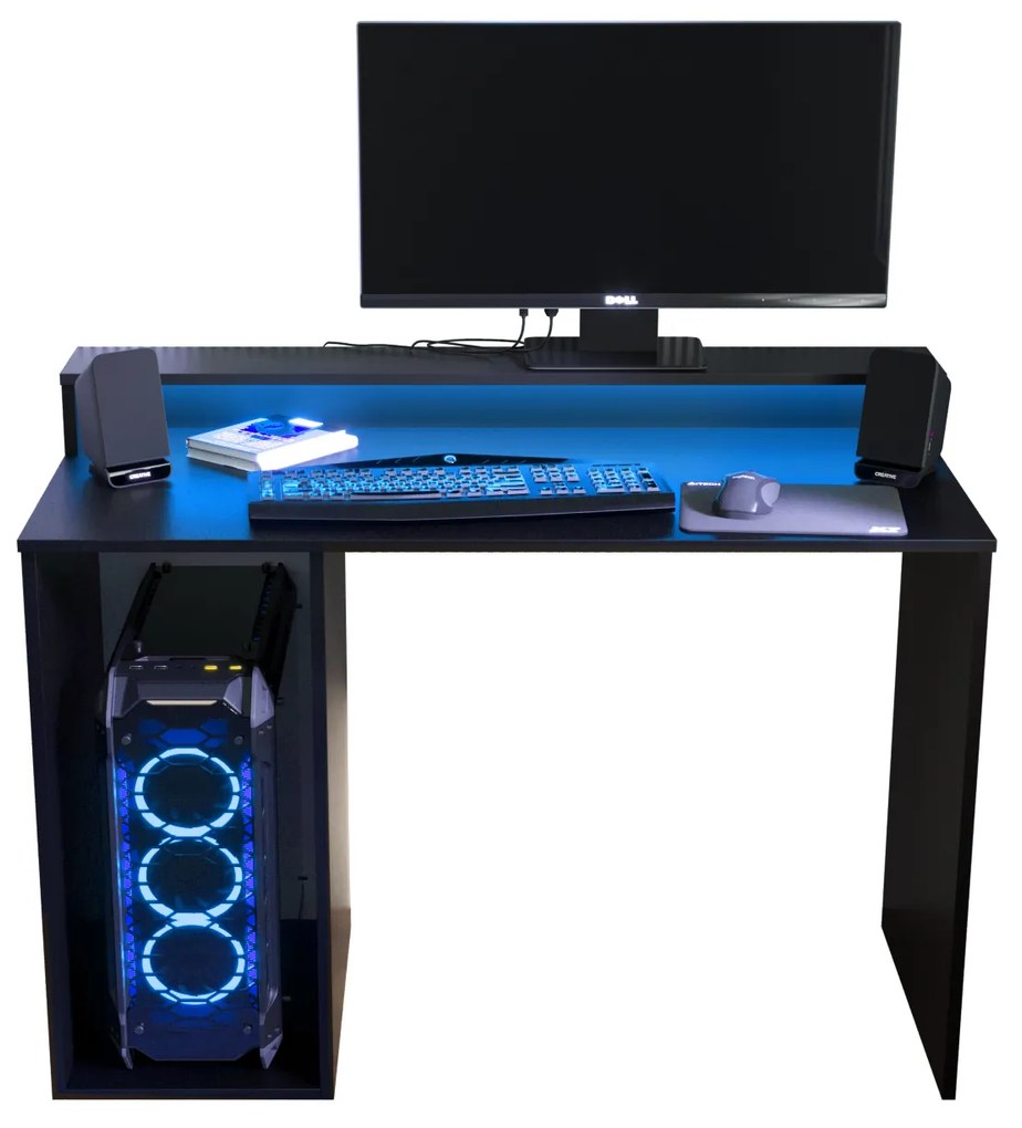 Sarok Gamer PC asztal Garrick 2 (fekete) (LED RGB világítással). Akció -6%. 1064135