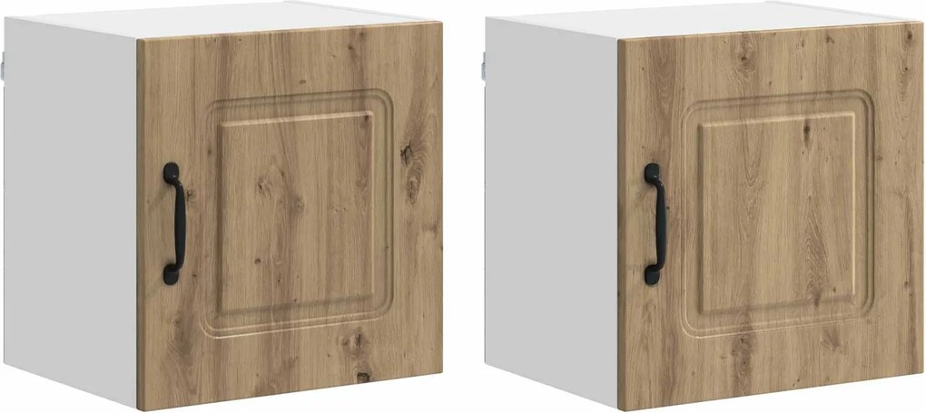 vidaXL Konyhaszekrény Kalmar 2 pcs Artisan tölgy 40 x 31 x 40 cm