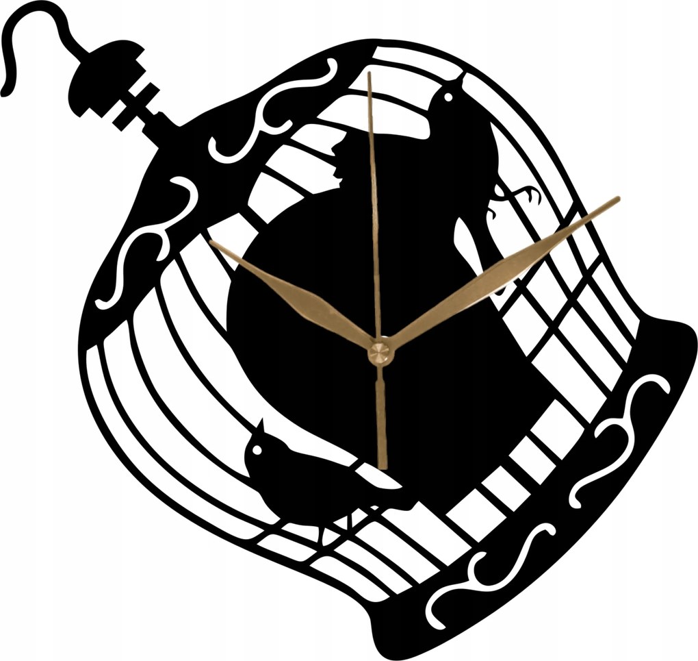 Falióra Fa Klasszikus Kanári Ketrecben Tökéletes Ajándék 35 cm