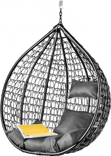 AKCIÓ Fekete függőszék KOKON állvány nélkül II. minőség