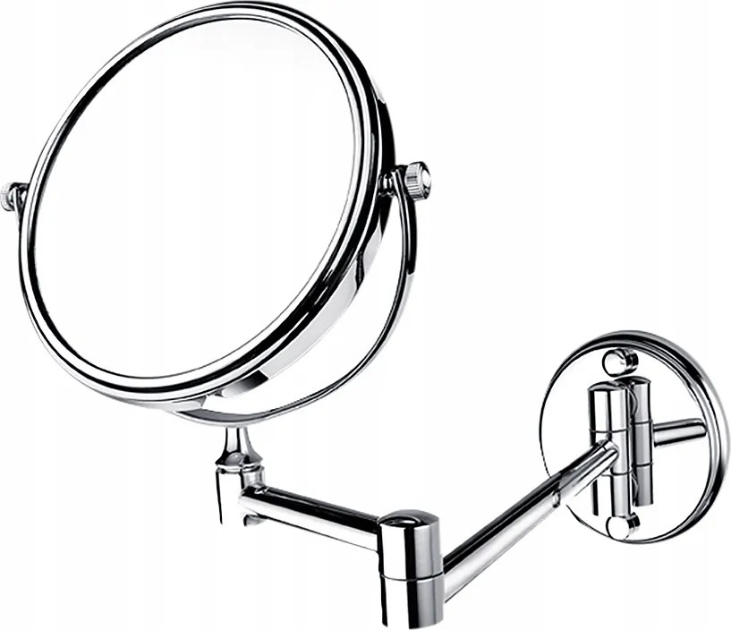 Nimco rozsdamentes acél kozmetikai fürdőszobai tükör 3X kétoldalas Zr 6992N-26_