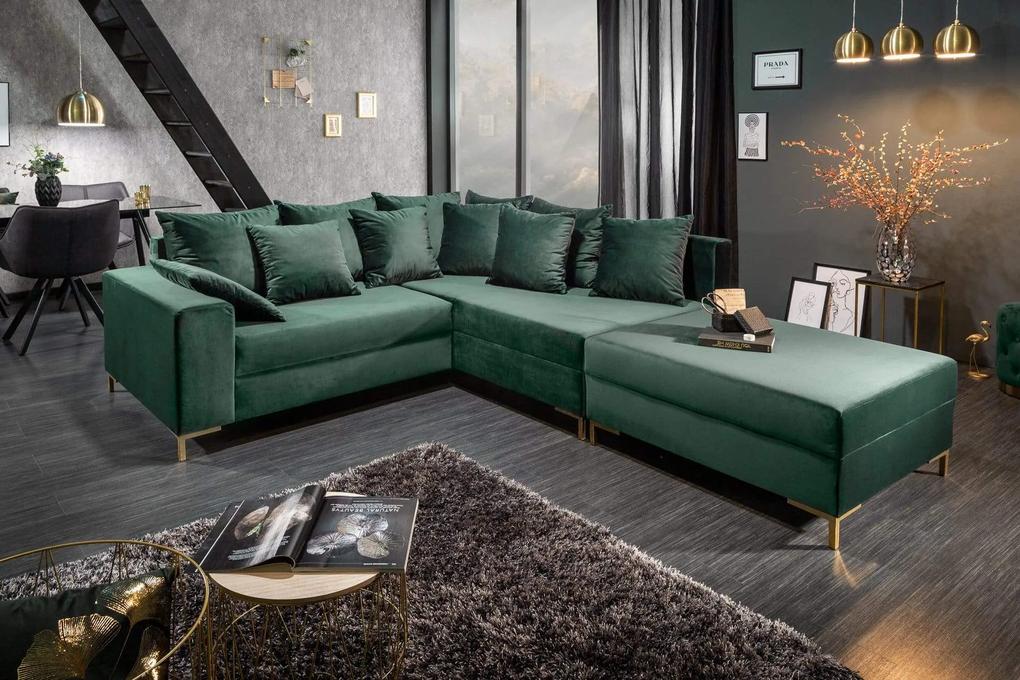 LOFT zöld kanapé 220cm